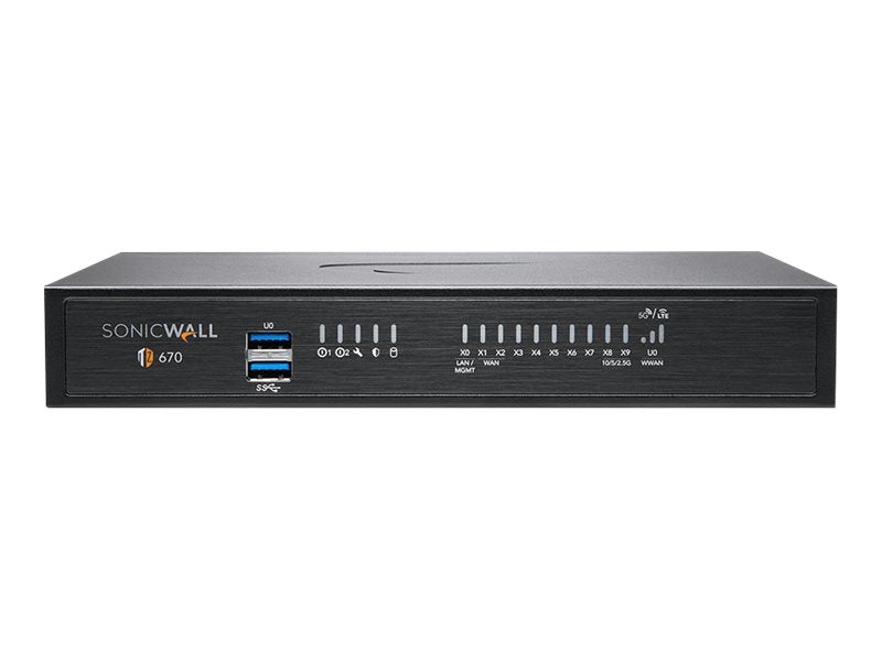 SonicWall TZ Series (Gen 7) TZ670 - Security appliance - with 3 years Advanced Protection Service Suite - 10GbE - SonicWall Promotional 03-SSC-0745