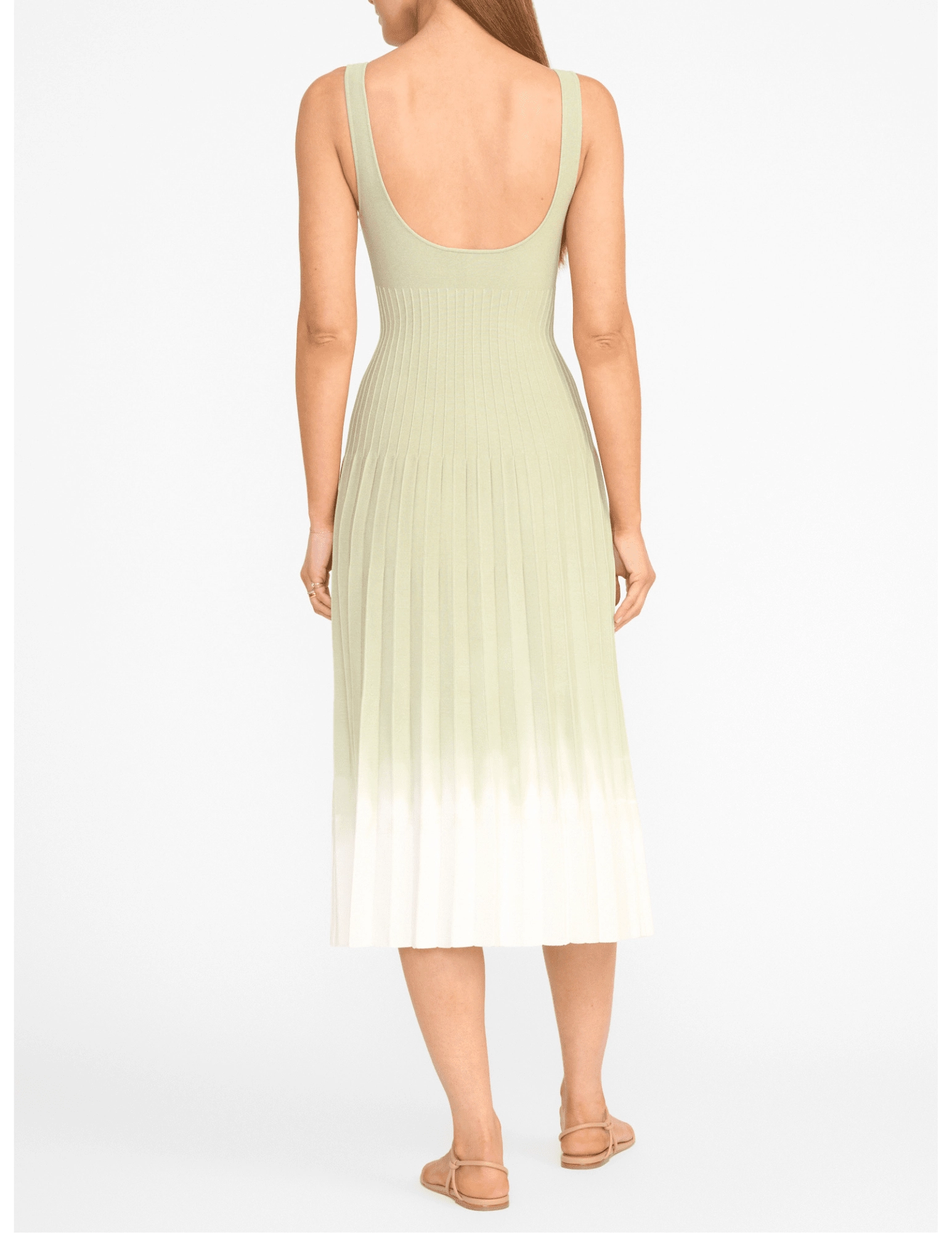 STAUD Ellison Knit Midi Dress