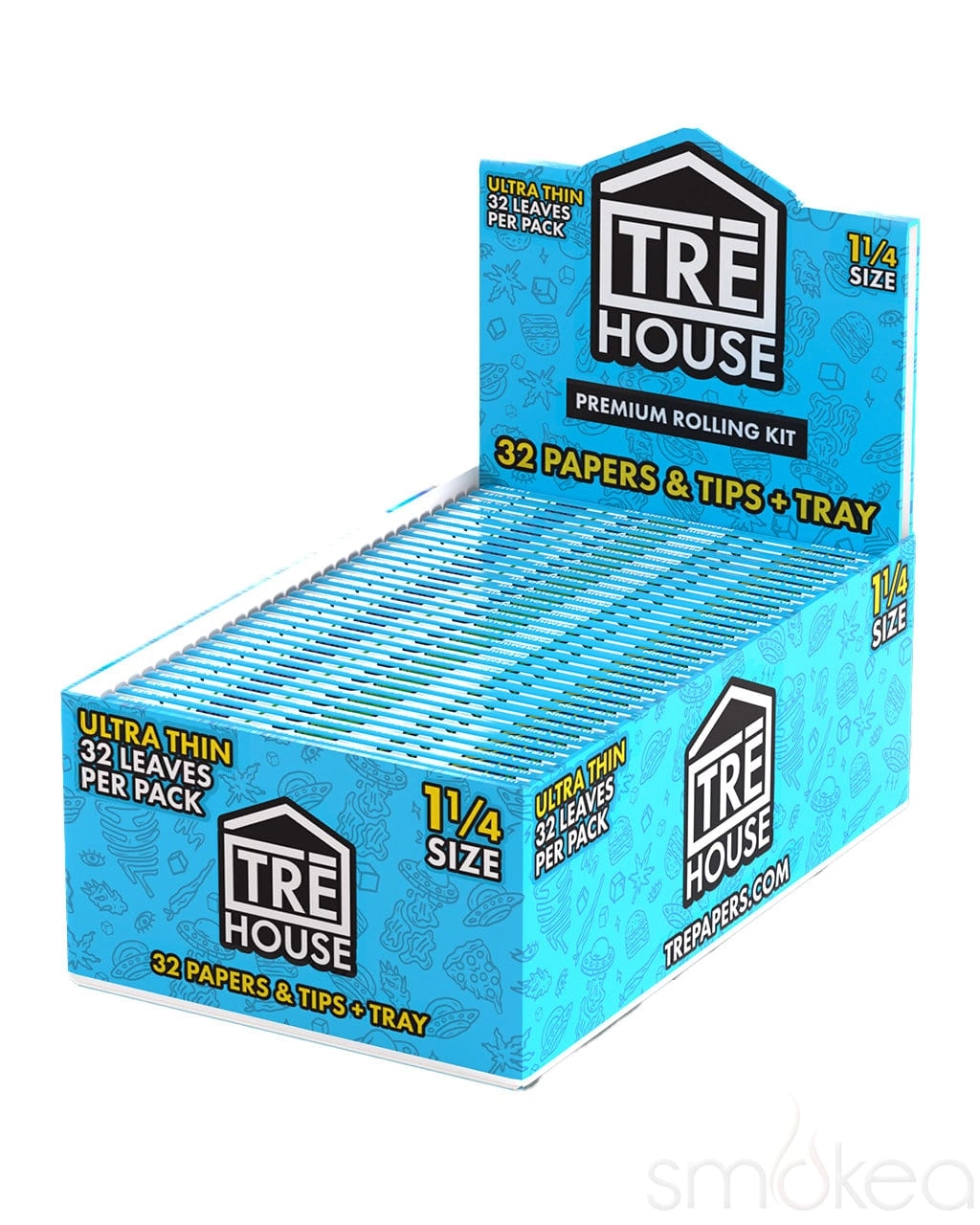 TRĒ House 1 1/4 Premium Ultra Thin Rolling Papers Kit