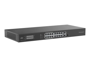UNV - Switch - 16 x 10/100 (PoE)   2 x 10/100/1000 - desktop - PoE  (250 W) NSW2020-16T1GT1GC-POE-IN
