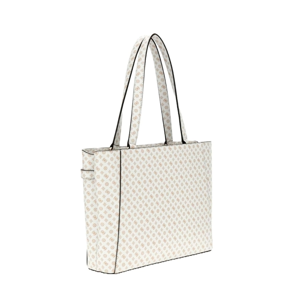 White Arlena Logo Small Noel Tote Bag