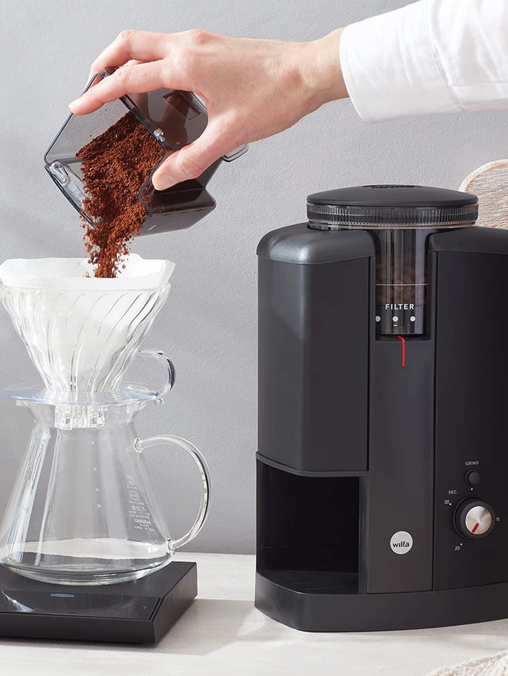 Wilfa Svart Aroma Precision Coffee Grinder Black