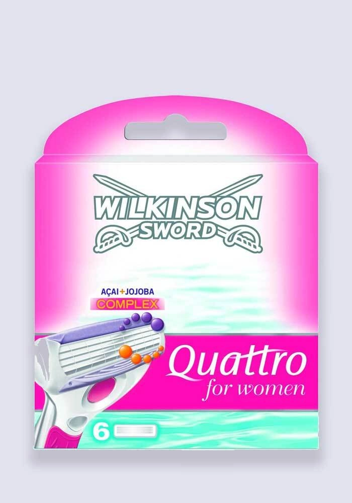 Wilkinson Sword Quattro For Women Razor Blades X6 Pack